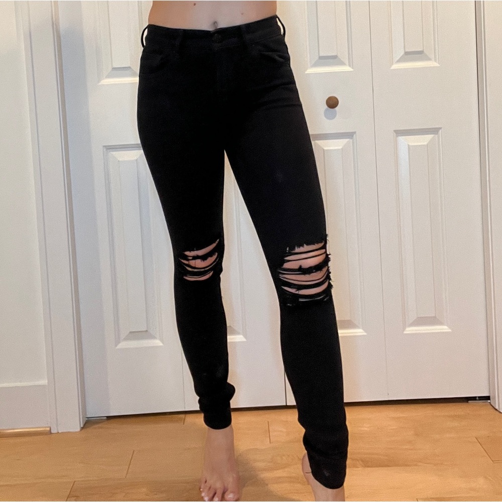Express skinny ripped jeans size 2